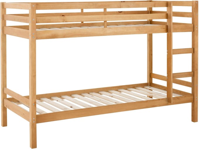 Alpi E Stapelbed met Rolbodems - Massief Grenenhout - 90 x 200 cm
