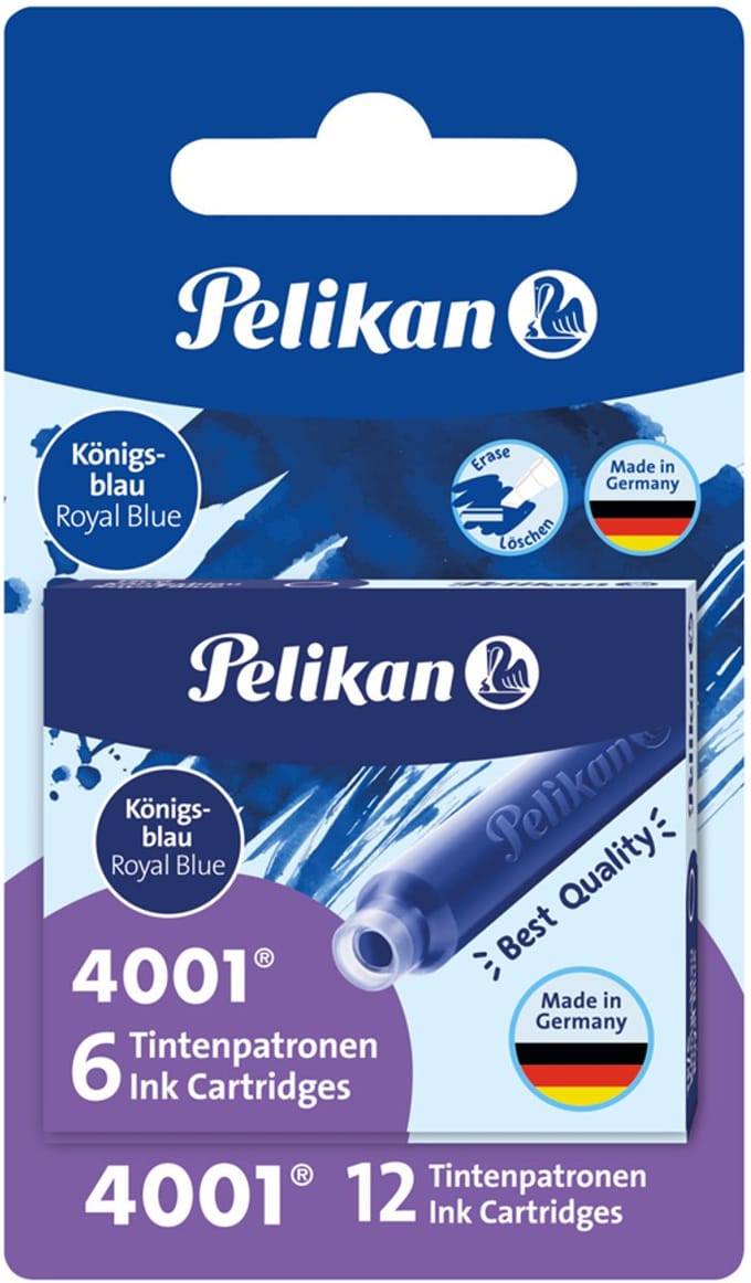 Pelikan Tintenpatrone 4001 TP/5 Königsblau 5Stück