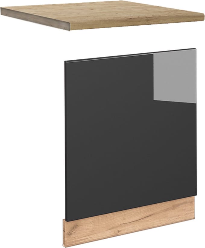 Vicco Fame-Line Frontpaneel – 60 cm, WB Eik Antraciet Hoogglans