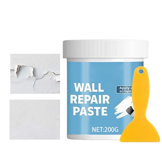 Gipsplaatreparatiepasta - Muurherstelkit - Scheuren Vullen - Waterdicht Hydrofoob - 200g + Schep