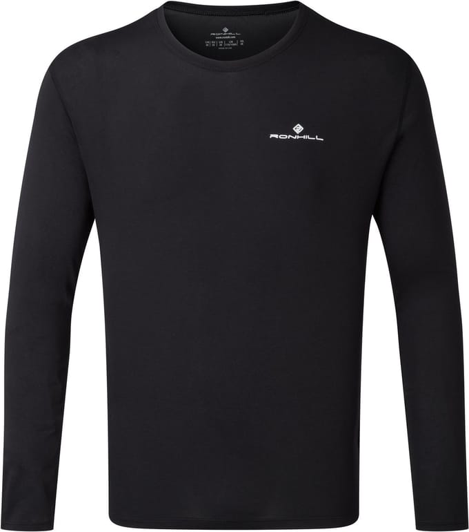 RonHill - Heren hardloopshirt - Lange mouwen - Zwart - L