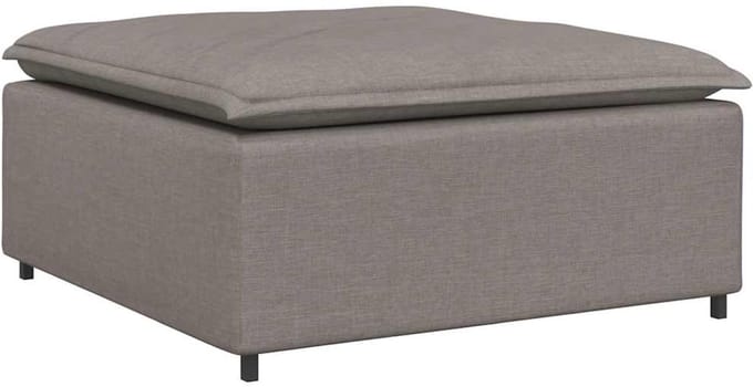 vidaXL - Modulaire - voetenbank - module - 100x100x48 - cm - taupe