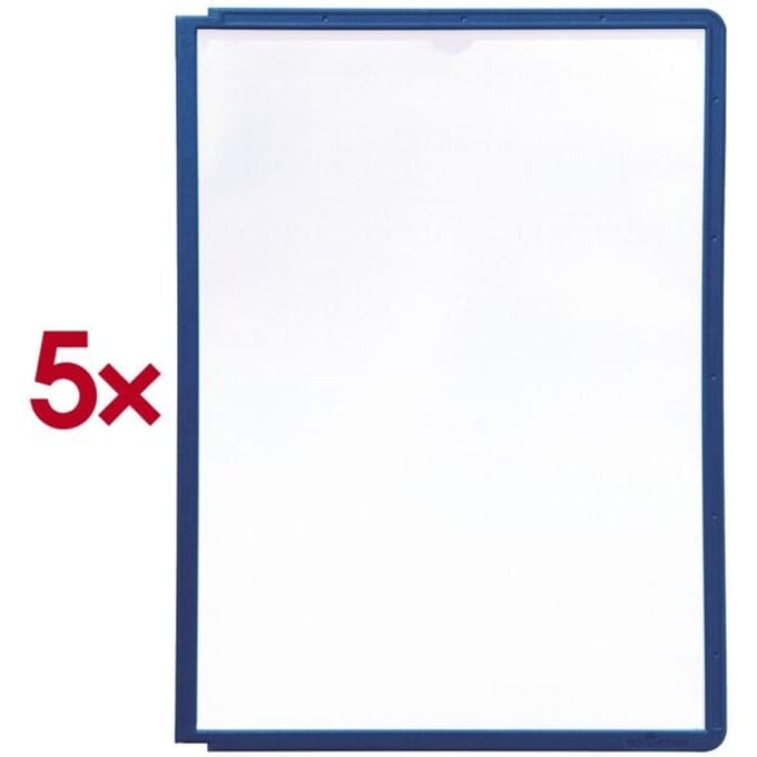 Zichtpanelen Sherpa - A4 formaat - donkerblauw - 5 stuks