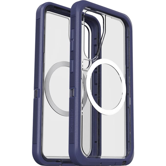 OtterBox Defender XT Clear Magnets Samsung Galaxy S25 Violet Thunder - clear/purple