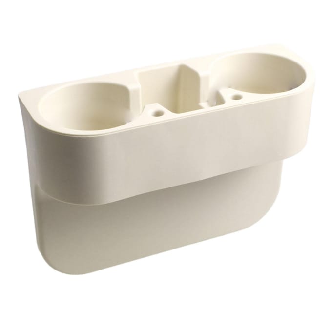 Auto Console Bekerhouder Multifunctioneel Stevig Stabiel Betrouwbaar Stijlvol Auto Stoel Telefoon Sleuf Organizer voor Auto's Beige beige