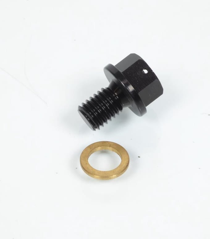 Bouchon de vidange M10 Pas 1.50 sans aimant Tecnium pour moto scooter cross enduro