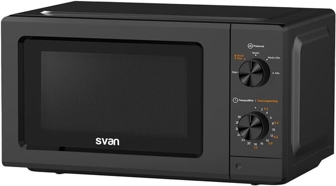 Magnetron Oven - Compacte Keuken - Snel Opwarmen - Ontdooifunctie - 19 Liter - Zwart