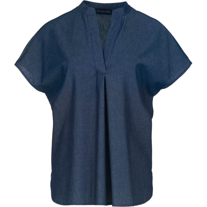 Mouwloze Indigo katoenen top