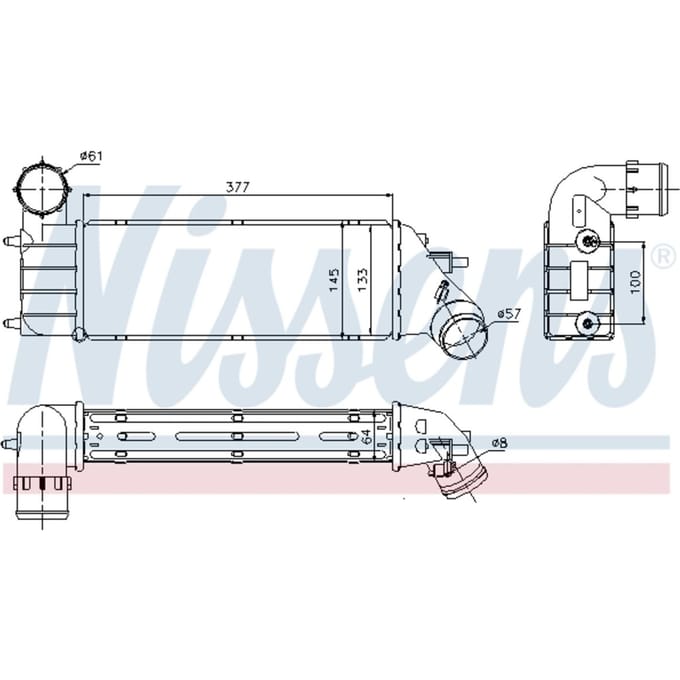 Intercooler NISSENS 96766