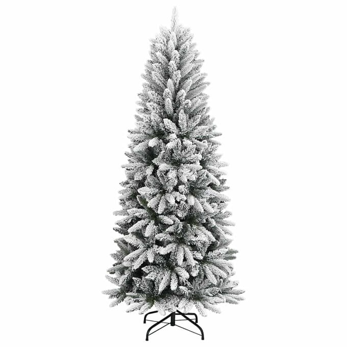 vidaXL - Kerstbomen - Warmwit - PVC - en - plastic - en - staal - en - PE