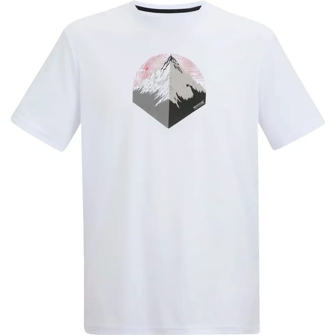 Heren Fingal T-shirt met korte mouwen en gemêleerde print