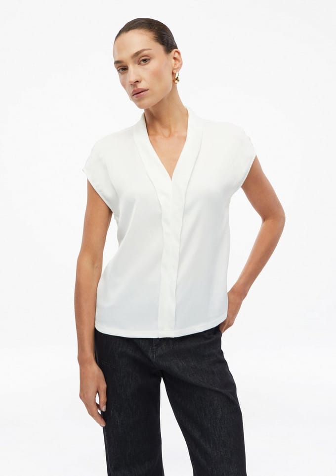 regular fit T-shirt van viscosemix
