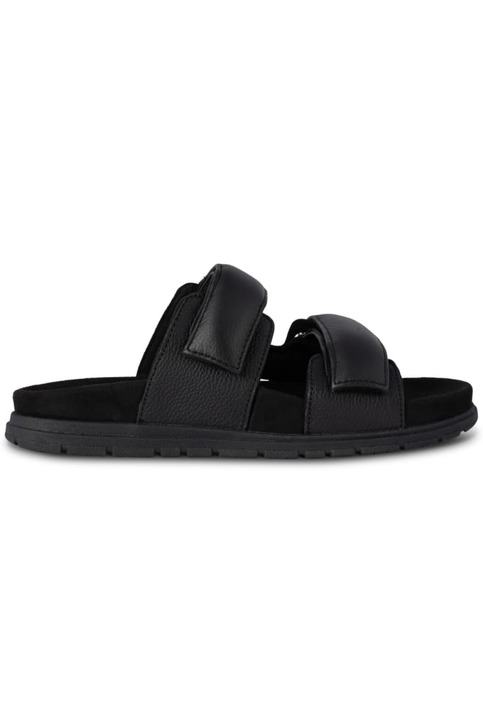 Woden Lisa Leather Black Maat: 41 | Slippers Outlet | Dames | Zwart