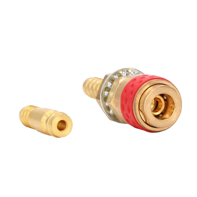 8mm Lasbranderslang Adapter Messing Connector Snelkoppeling Fitting Kit voor MIG TIG LaspistoolRood rood