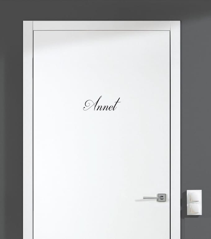 Deursticker Met Naam - Annet