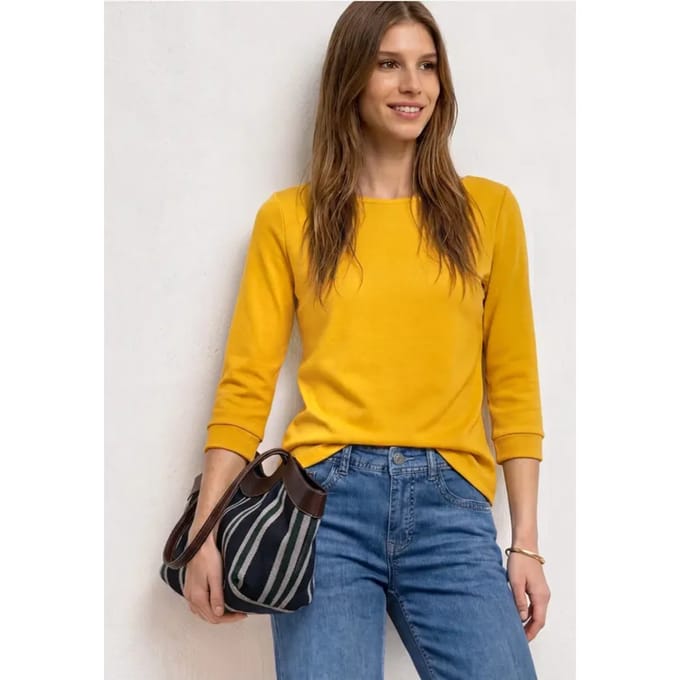 Shirt met 3/4-mouwen en een boothals