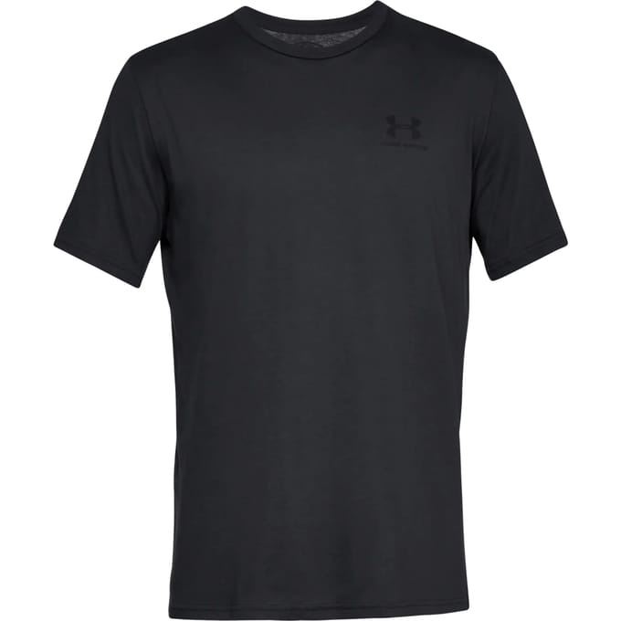 Under Armour UA M SPORTSTYLE LC SS-BLK Heren Sportshirt - Zwart