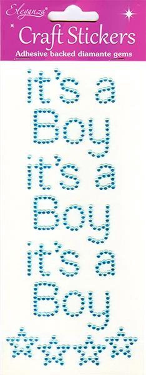 Oaktree - Stickers It's a Boy Pearl Blue (per vel)