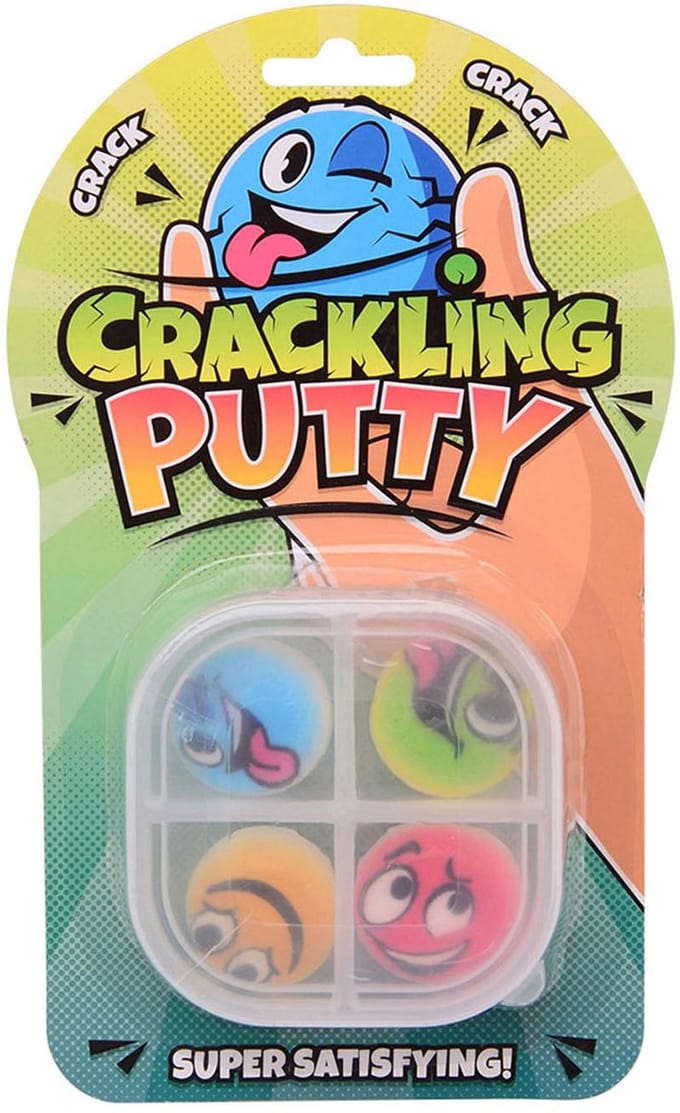 Johntoy Crackling Putty in Storage Box 4 pcs.