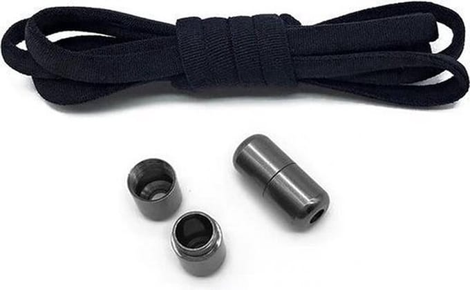 Hypify - Elastische Veters met lock gesp - Zwart - No Tie - All Black