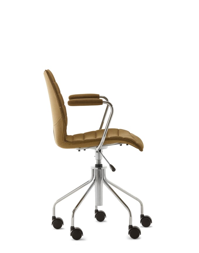 Kartell Maui Soft draaistoel - mosterd