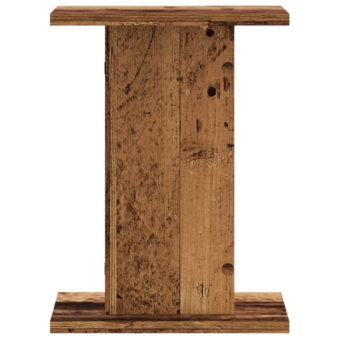 vidaXL - Speakerstandaards - 2 - st - 30x30x40 - cm - bewerkt - hout - oud - houtkleurig