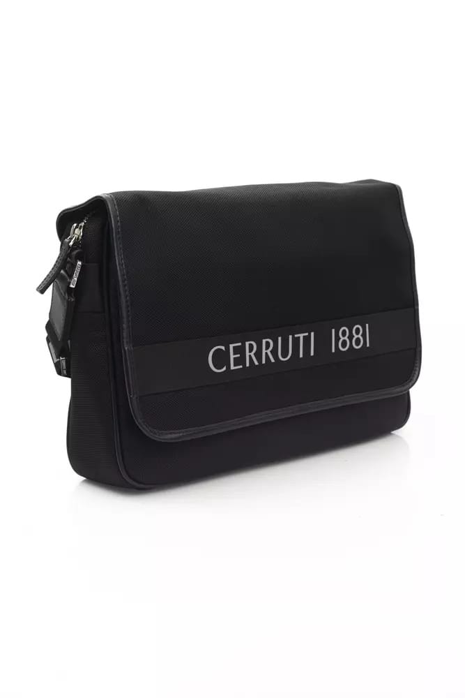 Cerruti 1881 - Schoudertas - Zwart - Kunststof/Leer - Magnetische Sluiting