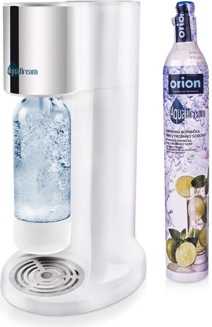 Sodamaker Wit met Co2 Cilinder AQUADREAM - Bruiswatertoestel - Bruiswatermachine - Soda - Bruiswater Maker