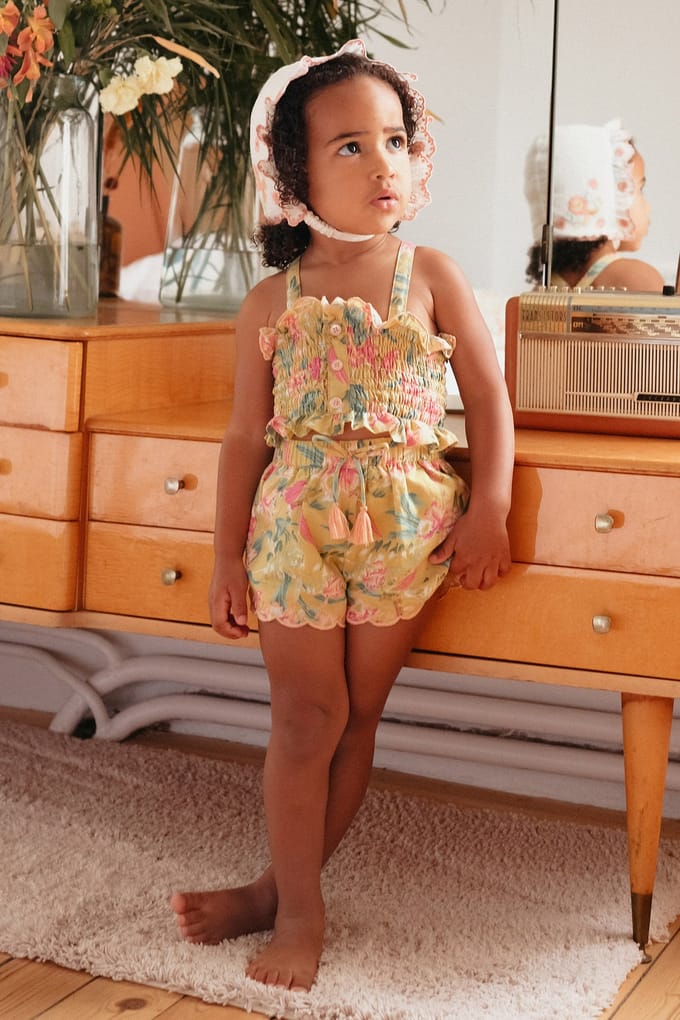 Louise Misha Top Malika Soft Honey Parrots Größe: 9M | Hemden Outlet | kids