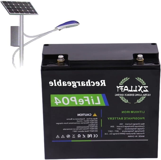 Lithium Batterij - Oplaadbare Accu - Energie Opslag - Geïntegreerd BMS - 24V 20Ah - Zwart