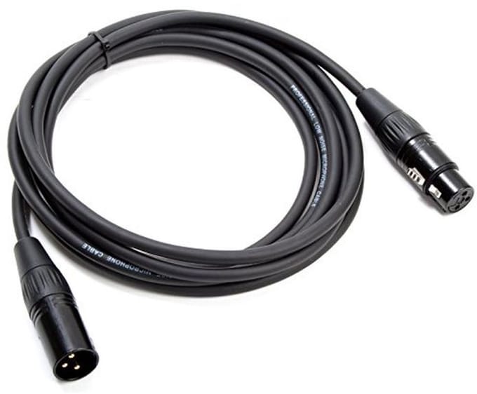 DMX-kabel 3-polig XLR vrouwelijk naar 3-polig XLR mannelijk | 0,5 m