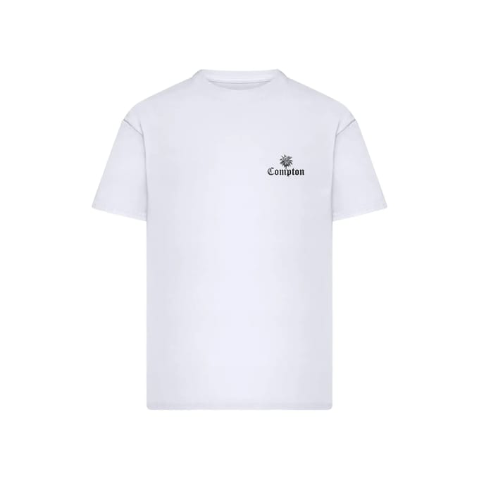 Mister Tee - Compton Lowrider Oversize Heren Tshirt - S - Wit