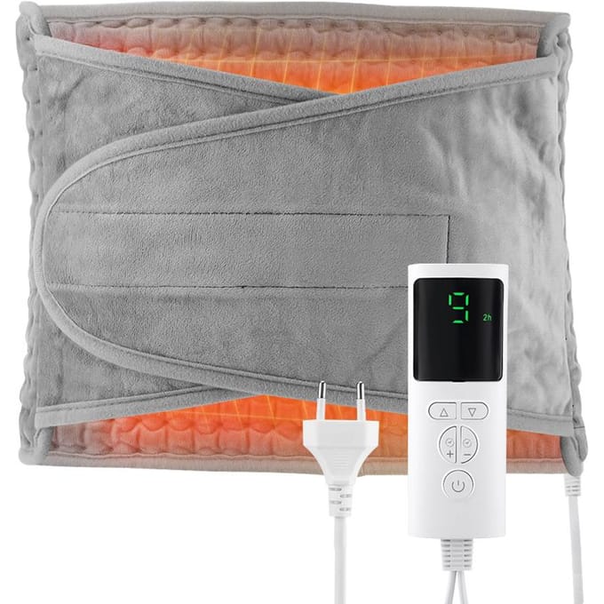 Rugverwarmingssteunband Verwarmde Taillebrace met Instelbare Temperatuur Warme Rugband Buikwarmer Lumbale Steunpad EU Plug