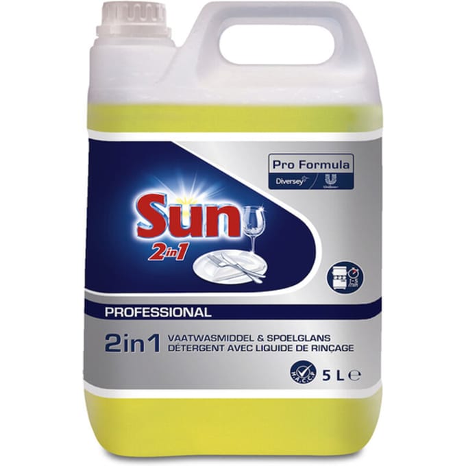 Sun Professional Vaatwasmiddel 2 in 1 - Fles 5 liter