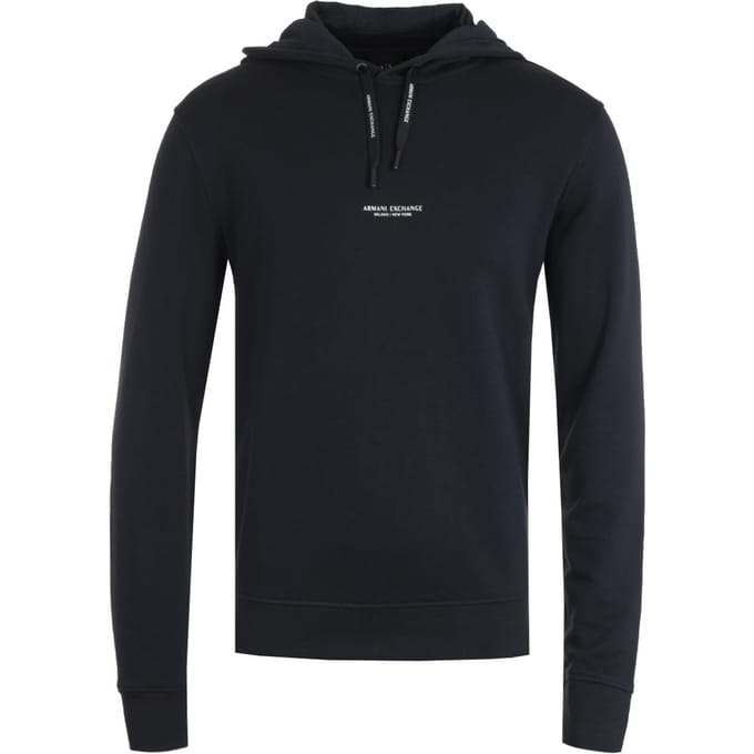Armani Exchange Pullover Marineblauwe Hoodie Sweater