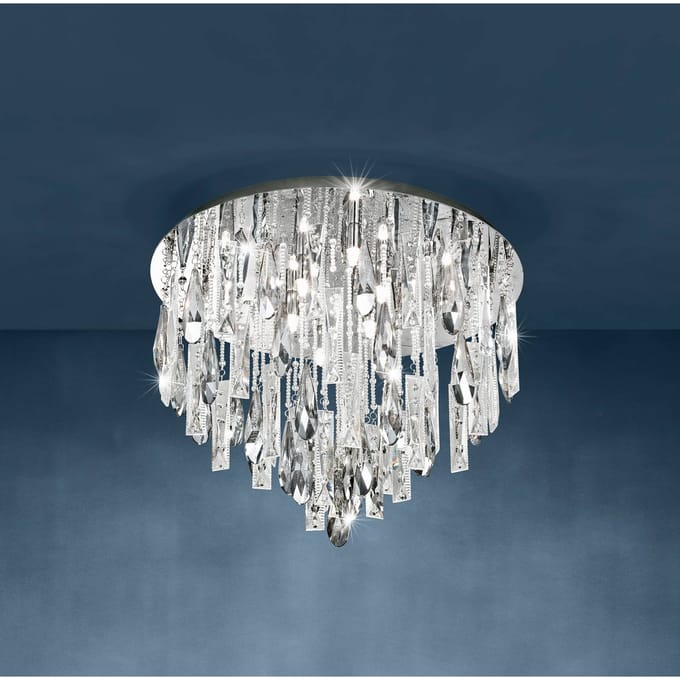 Stars of Light plafondlamp Calaonda, 58 x 48 cm, chroom