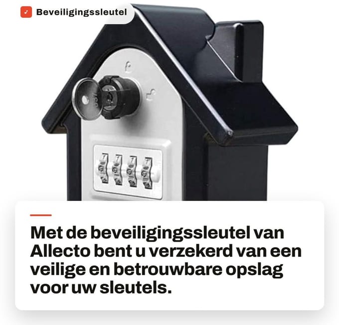 Dailygoods- Sleuteldoos 4-cijferig Combinatieslot - Sleutelkluisje met Code - Sleutelkluis Buiten - Sleutelbox - Zinklegering - Slagvast en Weerbestendig