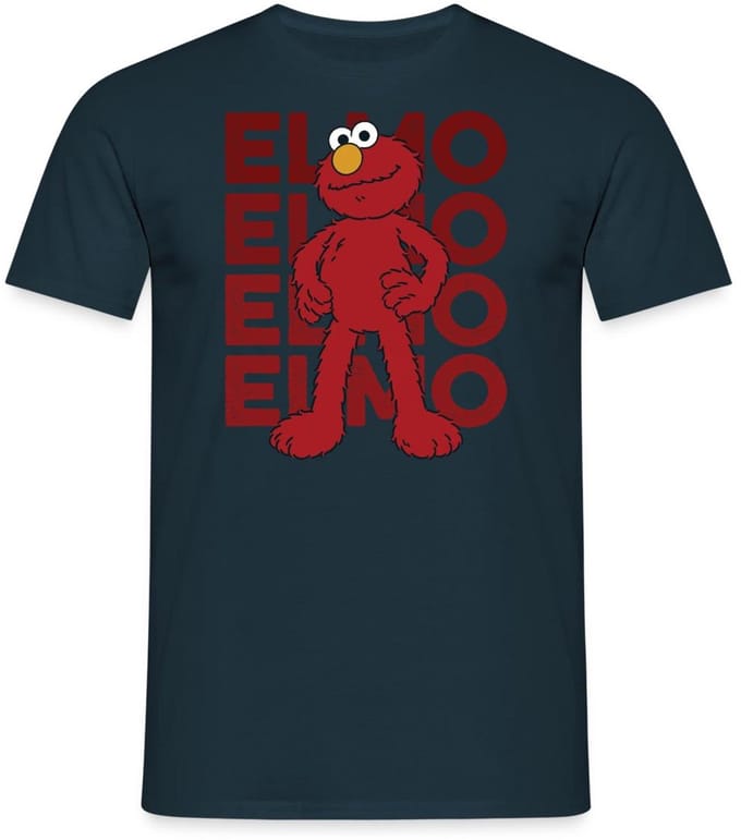 Sesamstraat Elmo Pose T-Shirt Heren