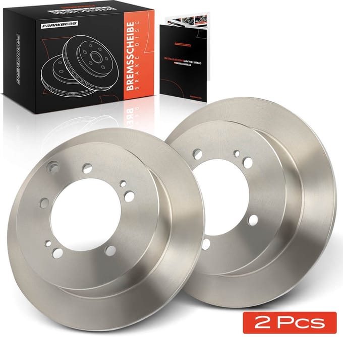 Frankberg 2x Remschijven Achteras voor Mitsubishi