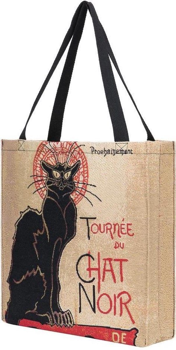 Signare Boodschappentas groot - Kunst - Gobelin - Tournée du Chat noir - van T Steinlen