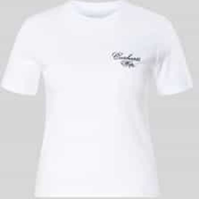 Slim Fit t-shirt van pure katoen model 'Gracious'