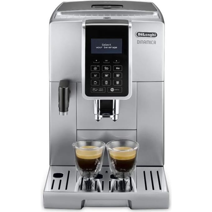 Machine expresso broyeur - De'Longhi - Dinamica - ECAM350.75.S - 6 recettes - Argent