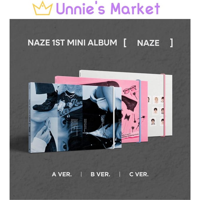 NAZE [NAZE] 1e Mini Album + Gratis Cadeau Random ver. gray