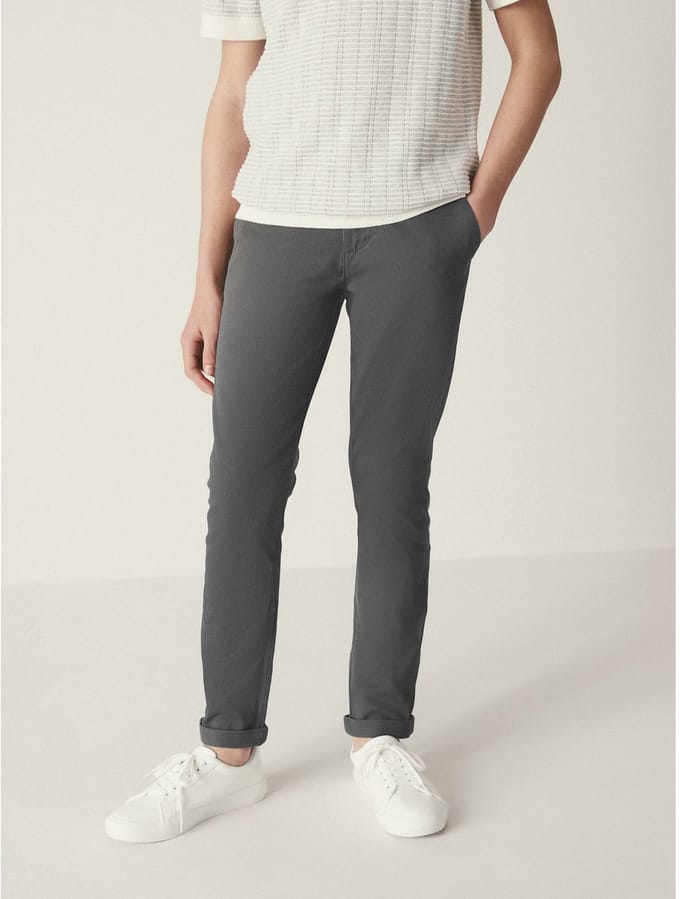 Next - Jongens - Stretchchino skinny-fit - Grijs