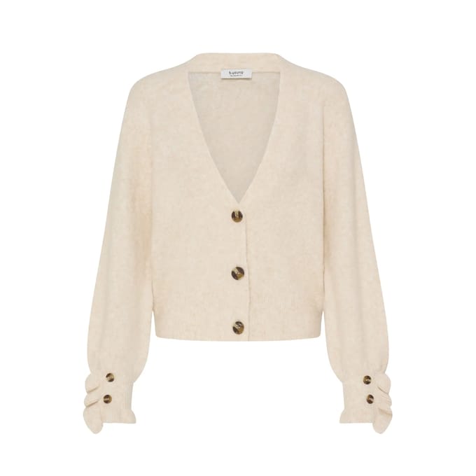 b.young - BYOMEA FRILL CARDIGAN - Dames - Cardigans