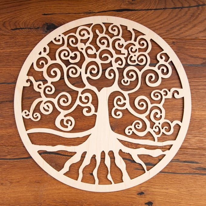 Yggdrasil levensboom hout 30 cm