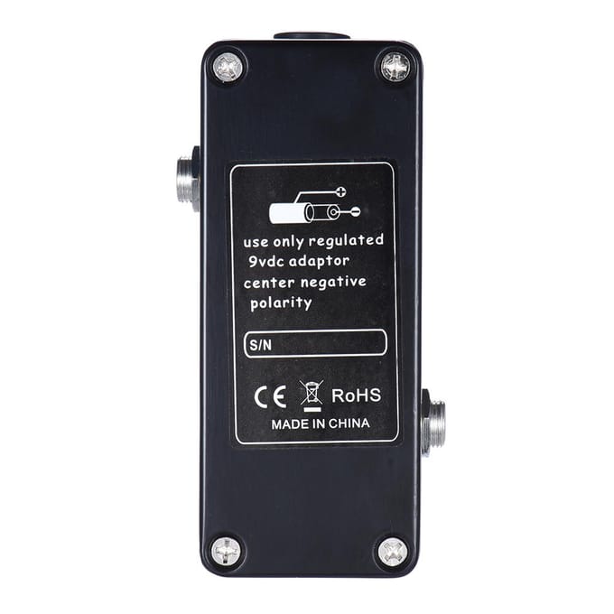 Mini Pédale d'Effet Guitare Buffer Propre Sauveur de Tonalité Corps en Alliage Zinc-aluminium noir
