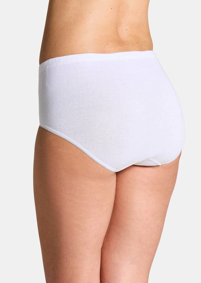 Drie tailleslips - wit - Gr. 38 van Goldner Fashion