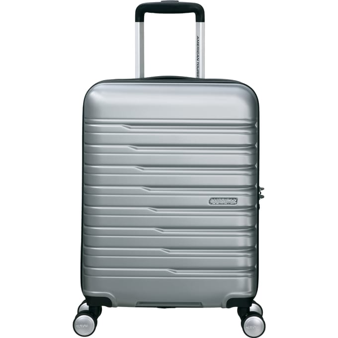 American Tourister Koffer - Flashline Spinner (4wielen) 55cm Handbagage - Sky Silver - 2.6 kg