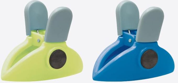 Dotz magnetische clip groot groen of blauw
